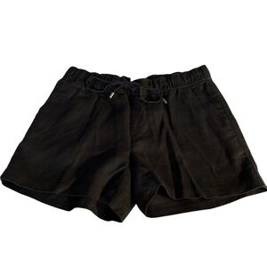 Michaels Kors Women’s 100% Black Linen Shorts size 2